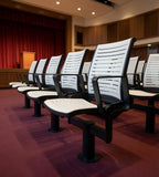 Modern Aluminum Auditorium Chair with Armrests and Independent Legs
