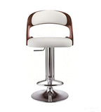 Modern White PU Swivel Bar Stool