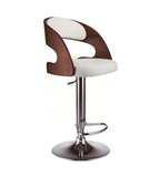 Modern White PU Swivel Bar Stool