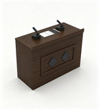 現代深木色防火板主席台 Modern Dark Wood Rostrum