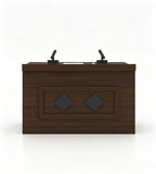 現代深木色防火板主席台 Modern Dark Wood Rostrum