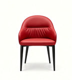 紅色PU皮帶扶手餐椅 PU Leather Dining Chair