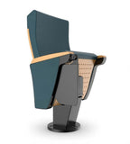 Modern Wood Auditorium Chair with Writing Tablet