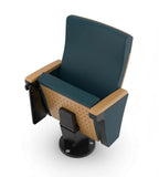 Modern Wood Auditorium Chair with Writing Tablet