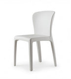 簡約白色塑膠無扶手會議椅 Minimalist White Plastic Meeting Chair