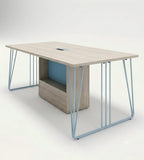 帶抽屜金屬腳會議桌 Metal-Leg Conference Table with Drawer