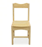 簡約原木色實木無扶手兒童椅 Simple Solid Wood Kindergarten Chair
