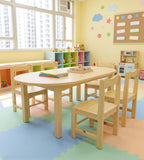 簡約原木色實木無扶手兒童椅 Simple Solid Wood Kindergarten Chair