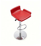 時尚舒適紅色西皮可升降固定圓盤吧椅 Red PU Leather Adjustable Bar Stool