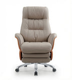 拼色真皮手動可躺行政椅 Two-Tone Leather Executive Chair