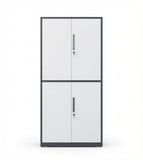 簡約灰白鋼制掩門高身文件櫃 Minimalist Grey Steel Tall Filing Cabinet