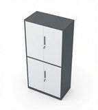 簡約灰白鋼制掩門高身文件櫃 Minimalist Grey Steel Tall Filing Cabinet
