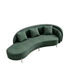 現代深綠色PU皮多座位梳化 Modern Dark Green PU Sofa