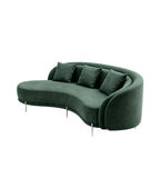 現代深綠色PU皮多座位梳化 Modern Dark Green PU Sofa