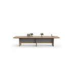 現代木紋帶線盒會議枱 Modern Wood Grain Conference Table