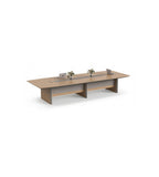 現代木紋帶線盒會議枱 Modern Wood Grain Conference Table