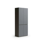 現代灰色高身掩門儲物櫃 Modern Grey Tall Storage Cabinet