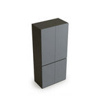 現代灰色高身掩門儲物櫃 Modern Grey Tall Storage Cabinet