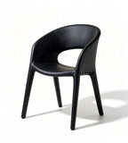 Hollow-Back Curved Design Lounge Chair