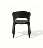 Hollow-Back Curved Design Lounge Chair