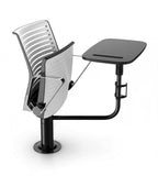 Modern Grey Aluminum Auditorium Chair with Tablet