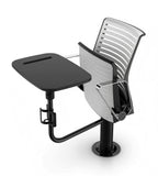 Modern Grey Aluminum Auditorium Chair with Tablet