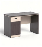 商務灰色木紋帶鎖櫃桶辦公枱 Business grey woodgrain lockable drawer office desk