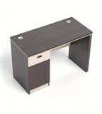商務灰色木紋帶鎖櫃桶辦公枱 Business grey woodgrain lockable drawer office desk