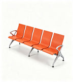 Modern Orange PU Armrest Waiting Chair