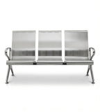 耐用不銹鋼高背帶扶手排椅 Durable Stainless Steel Waiting Chair