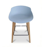 Modern Light Wood PP Bar Stool
