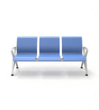 現代藍色PU皮帶扶手可選公共排椅 Modern Blue PU Multi-Seater Waiting Chair