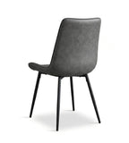 簡約灰色西皮金屬腳餐椅 Minimalist Grey PU Leather Metal Leg Dining Chair