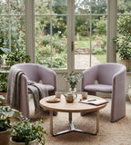 Curved Wrap-Around Lounge Chair