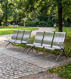 耐用不銹鋼高背帶扶手排椅 Durable Stainless Steel Waiting Chair
