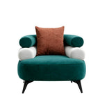 現代綠色貓抓布單座位梳化 Modern Green Fabric Single Sofa