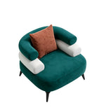 現代綠色貓抓布單座位梳化 Modern Green Fabric Single Sofa