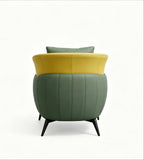 現代時尚黃綠色西皮單座位梳化 Modern Stylish Yellow-Green PU Leather Single-Seater Sofa