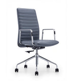 意大利真皮自重式升降傾仰辦公椅 Italian Leather Self-adjusting Office Chair