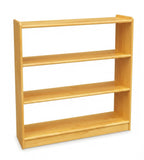 原木色實木開放式多層幼稚園玩具櫃 Simple Solid Wood Kindergarten Toy Cabinet