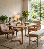 Nordic Ash Wood Rectangular Coffee Table
