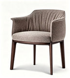 Solid Wood & Fabric Minimalist Chair