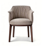Solid Wood & Fabric Minimalist Chair