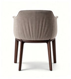 Solid Wood & Fabric Minimalist Chair