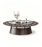 立體拼接底座電動大圓檯 Sculptural Segmented-Base Electric Banquet Table
