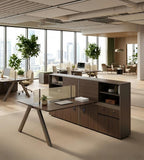 開放式辦公室雙人共用工作台 Open-Plan Double-User Shared Workstation
