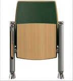 綠色木質折疊會議椅 Green wood folding meeting chair