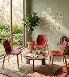 Two-Tone Diamond-Quilted Lounge Chair