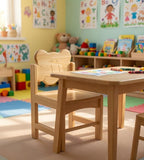 可愛大象造型實木幼稚園兒童椅 Cute Elephant Solid Wood Kids Chair