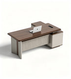條紋飾面行政老闆台 Linear-Texture Executive Workstation
